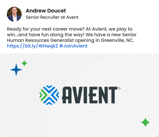 Andrew Doucet Recruiter at Avient Post