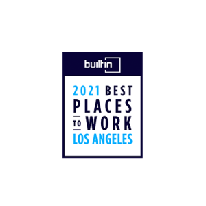 Built In LA 2021 Best Places to Work Award